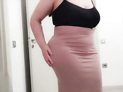 The Hottest Stepmom Tries On Skirts