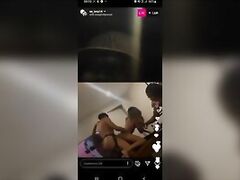 Instagram hoes fucking with strapon on live