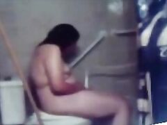 Hidden cam catches great masturbation of my mom in toilet