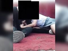 Public Sex, Mexican Students Fucking in the School, Nice Blowjob in Class Time, Part 2
