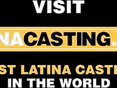 Amateur Latina Slut Jizzed on In Homemade Fake Job Casting