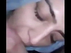our new girl in turban can't get enough of blowjob