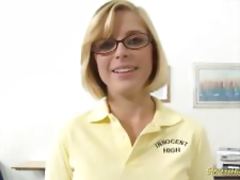 Nerdy Blonde Schoolgirl Loves Wild Sex