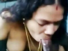 Indian Hot Horny desi aunty takes her saree off and then sucks cock her devor part 1 - Wowmoyback