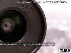 TUSHY Dazzling Elsa has intense asshole experience with Emily