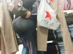 Black milf donkey booty and VPL