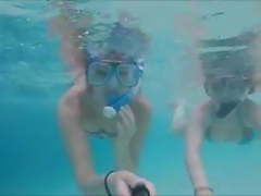 Swimming in paradise