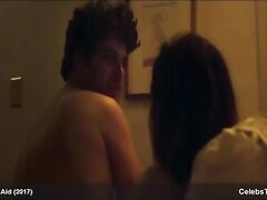 Zoe Lister-Jones see through bra and panties