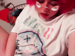 Softcore angel girl plays with her cunt