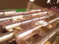 Quickly upskirting a sweet white granny in a thong part2