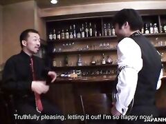 Yuki smiles and gets on top of her table, spreading her gorgeous legs while her perfectly pink and shaved cunt shows.