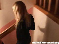 Tight Blond Chick Gets Extreme Hardcore GangBang