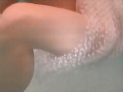 Outdoor swimming pool teen Natalia Kupalka