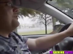 Hot blonde Arya Fae gets caught cheating and fucked in a bus