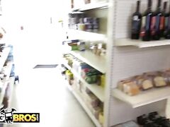 BANGBROS - Slutty Nymphos Ashley Adams Taking Cock From Jmac In The Mini Mart