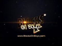 Gay interracial threesome banging