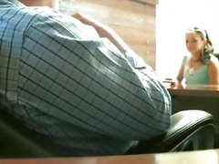 Girl giving her future boss office blowjob