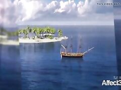 Big tits futanari pirates having sex in a hd animation