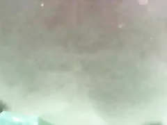 Swimming naked on a public beach