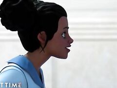 Busty Hentai Babes Fuck While Everyone Is On Gone