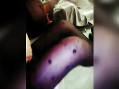 Jambes sexy avec collant