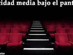 JOI - Masturbandote en el cine, fantasia en espanol.