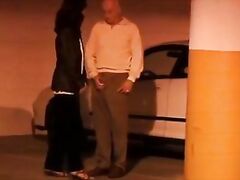 Asian hottie spreads her legs so grandpa can fuck her