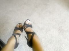 Lesbians and Subs must Massage and Lick Ghetto Feet of Findom Goddess Rati