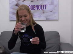 Young Czech Girl Takes a Pill for Better Sex Experience