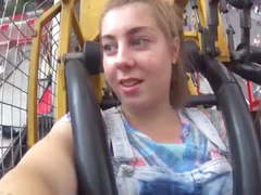 College Girl Orgasms On Rollercoaster