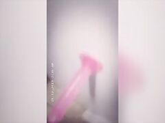 Snapchat WIFE 3 'rides Vibrator' in Hotel Room & Licks her Mess off Floor