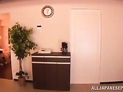 Pretty Japanese teen Ai Uehara in a kinky group action.