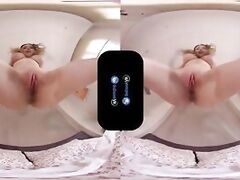 BaDoinkVR Busty Teen Babe Mila Azul Masturbates For You