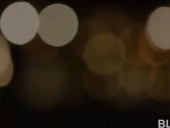 Pigtailed little slut takes an enormous black dong