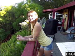 Christening the Balcony With An Outdoor BJ