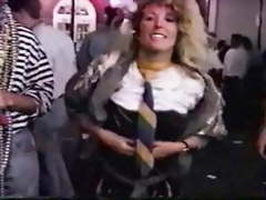 Big breasted mardi gras flasher