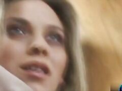 Lovely Victoria Swinger giving tugjob and footjob like a pro