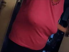 My client , saggy boobs,no bra