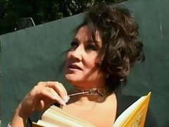 Milf bbw fucking her student