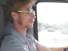 Schoolgirl pussy rammed in the bus drivers VR world