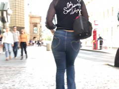 Czech holidays - asian woman with sexy ass