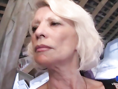 Vicious cougar watches her boyfriend fuck the maid