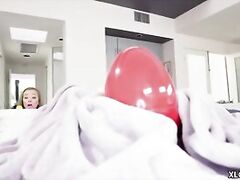 Big Surprise! - BBC in Tiny White Girl's Ass