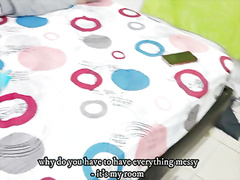 Very Horny Step-Siblings End Up Fucking At Home Alone - Porn In Spanish