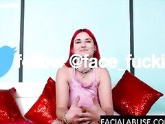 18 Year Old Debutant Throated to Puke