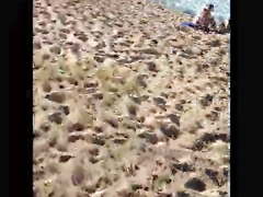 At the baech in hawaii