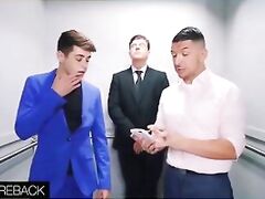 Bareback Fucked In The Elevator - JJ Knight & Joey Mills