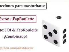 JOI Espanol ESPECIAL CON AZAR, Instrucciones masturbacion.
