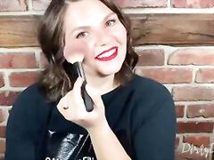 Facefucking a youtuber with pulsating cumshot in her mouth