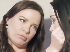 Slutty teen and her stepmom fuck one lucky guy